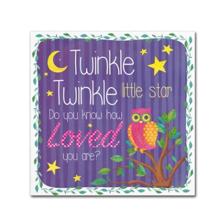 Trademark Fine Art Fiona Stokes-Gilbert 'Twinkle' Canvas Art, 18x18 ALI13713-C1818GG